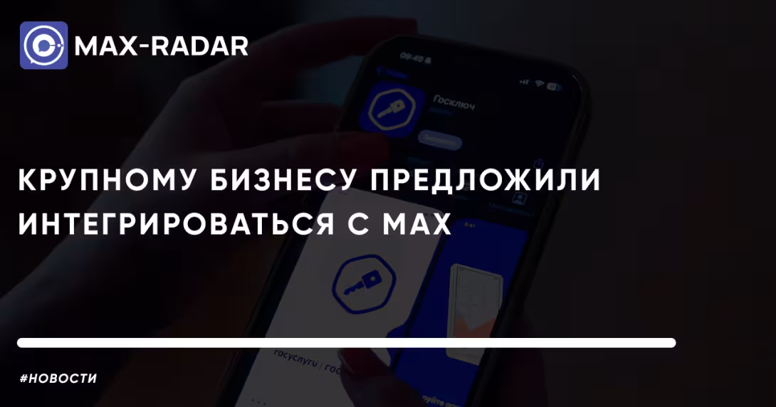 Крупному бизнесу предложили интегрироваться с MAX Крупному бизнесу предложили интегрироваться с MAX
